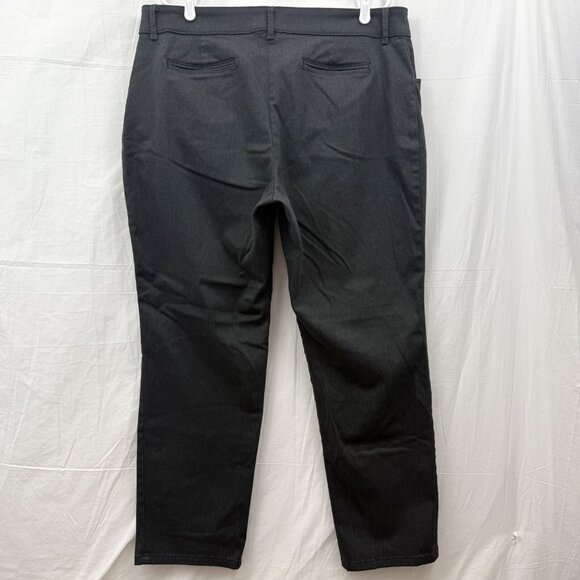 Lee Relaxed Fit Mid Rise All Day Straight Leg Pant Women +18 Petite Gray - Picture 3 of 8